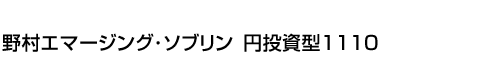 野村エマージング・ソブリン　円投資型1110