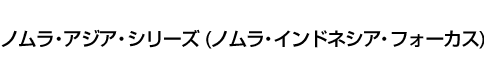 ノムラ・アジア・シリーズ(ノムラ・インドネシア・フォーカス)