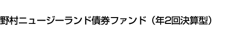 野村ニュージーランド債券ファンド(年2回決算型)