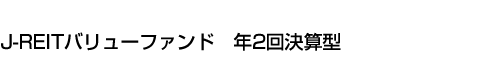 J-REITバリューファンド　年2回決算型