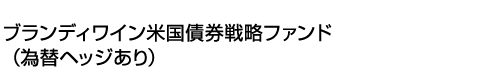 ブランディワイン米国債券戦略ファンド(為替ヘッジあり)