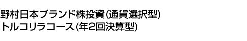 野村日本ブランド株投資 (通貨選択型) トルコリラコース (年2回決算型)