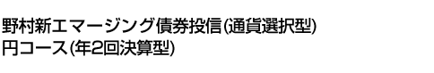 野村新エマージング債券投信(通貨選択型)円コース(年2回決算型)