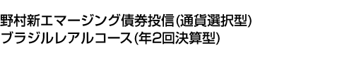 野村新エマージング債券投信(通貨選択型)ブラジルレアルコース(年2回決算型)