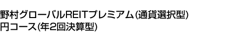 野村グローバルREITプレミアム(通貨選択型)円コース(年2回決算型)