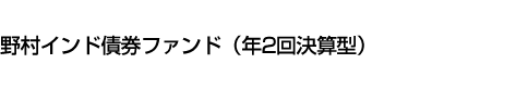 野村インド債券ファンド(年2回決算型)