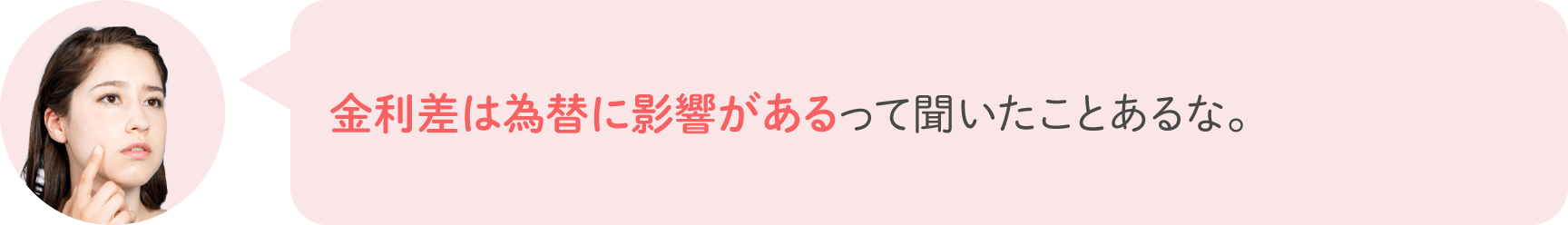 金利差は為替に影響があるって聞いたことあるな。